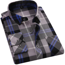 fancy design shirt cotton high quality plaid business shirt folding